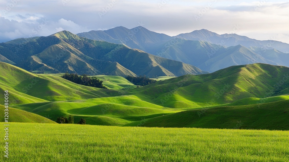 Rolling Green Hills Landscape Rolling Green Hills Landscape