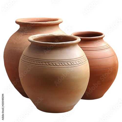 Terracotta pots rustic earthenware pottery collection home decor