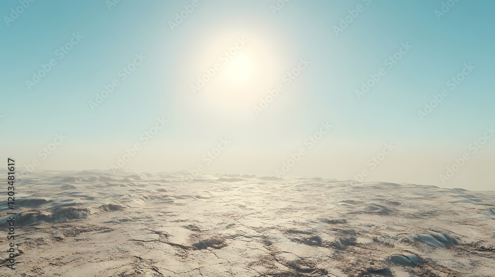 Vast Open Landscape Under Bright Blue Sky and Brilliant Sunlight, Endless Horizon and Serene Atmosphere, Perfect for Nature and Travel Themes Vast Open Landscape Under Bright Blue Sky and Brilliant Sunlight, Endless Horizon and Serene Atmosphere, Perfect for Nature and Travel Themes