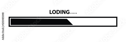 Loading bar icon. Download progress. Process upload. Loading. Big set Load icon. Progress bar for upload download round process for Website