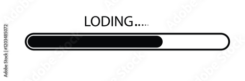 Loading bar icon. Download progress. Process upload. Loading. Big set Load icon. Progress bar for upload download round process for Website