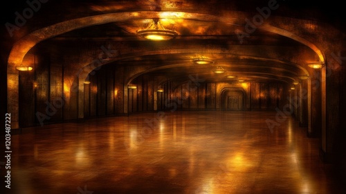 Wallpaper Mural Grand Hallway Architectural Interior Design Rendering Torontodigital.ca