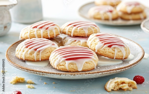 Wallpaper Mural Delicious Raspberry Glaze Cookies- Sweet Treats Photography Torontodigital.ca