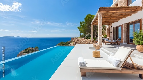luxury villa infinity pool ocean view - luxury travel