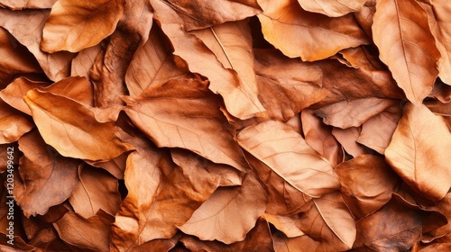 A stunning display of overlapping autumn leaves forms a rich tapestry of warm colors and textures, inviting a sense of coziness and appreciation for nature's beauty.