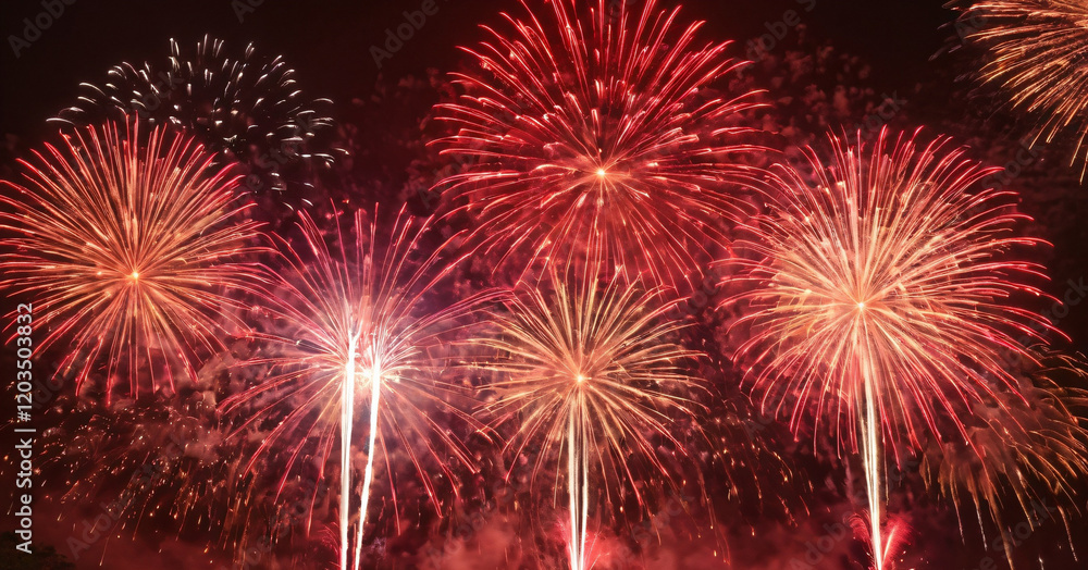 Firework during Chinese New Year