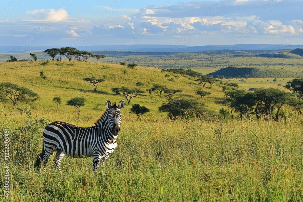 Fototapeta premium Close-up of a camel in the desert with a golden sunset.. Beautiful simple AI generated image