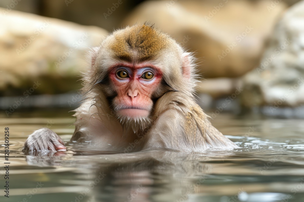 Obraz premium Lama close-up, Hyper Real. Beautiful simple AI generated image