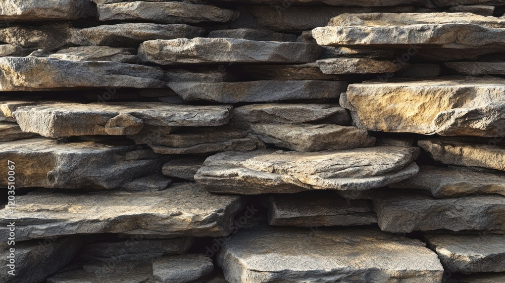 Neatly stacked stones arranged in multiple layers, with smooth textures and subtle shadows, set against a clean background. Neatly stacked stones arranged in multiple layers, with smooth textures and subtle shadows, set against a clean background.
