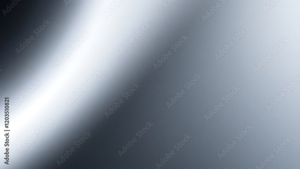 Metallic silver gradient background with smooth reflective texture perfect for modern designs, digital artwork, and elegant industrial themes Metallic silver gradient background with smooth reflective texture perfect for modern designs, digital artwork, and elegant industrial themes