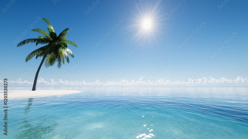 Obraz premium Secluded Tropical Island Paradise