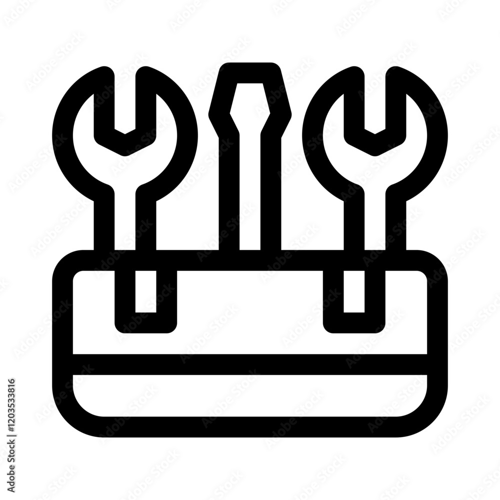 toolbox line icon toolbox line icon