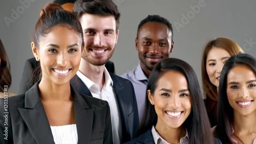 Confident Group of Female Business Professionals Smiling at Camera Feminist Empowerment and Gender Equality.