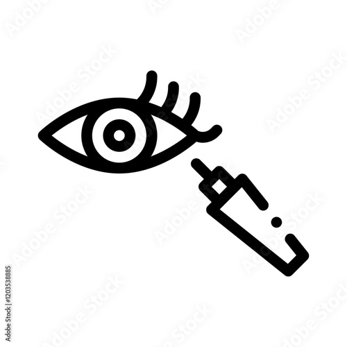 eyeliner line icon