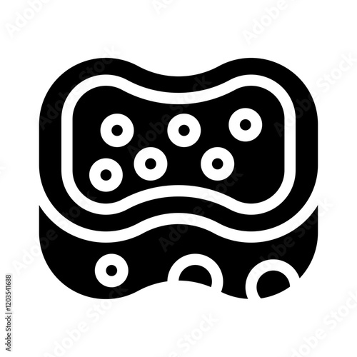 sponge glyph icon