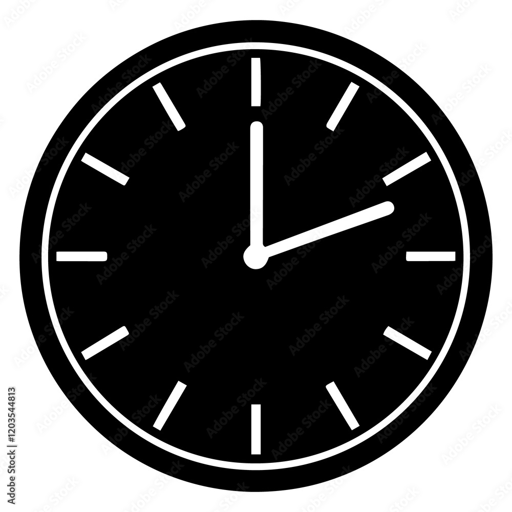 Subtle Clock Icon Vector Art | Minimalist Time Symbol Subtle Clock Icon Vector Art | Minimalist Time Symbol