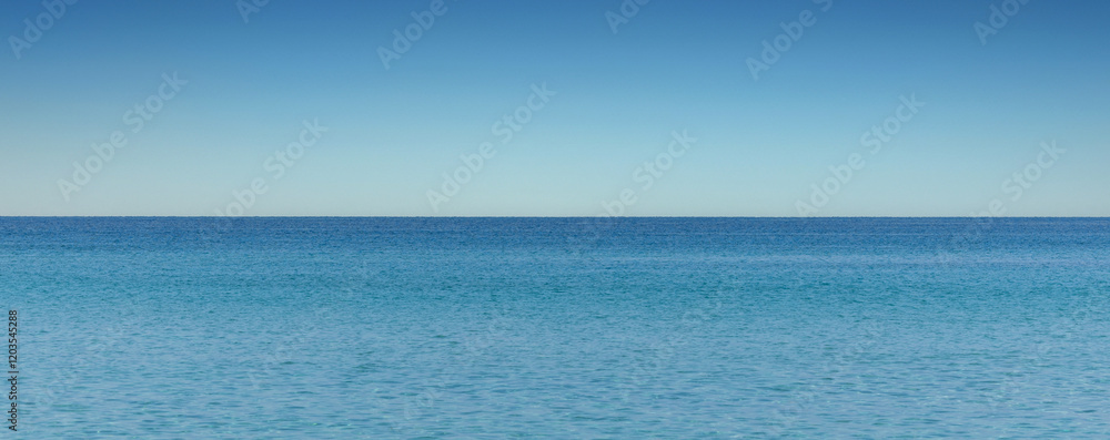Obraz premium An Stunning beautiful sea landscape beach with turquoise water with copy space for your text. Beautiful turquoise water. ach with turquoise water. Beautiful tropical beach with blue sky and white clou