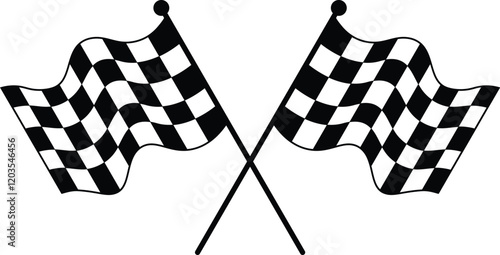 checkered racing flag NASCAR Racing Flag motorbike racing, sports finish line flag cutfile vector eps