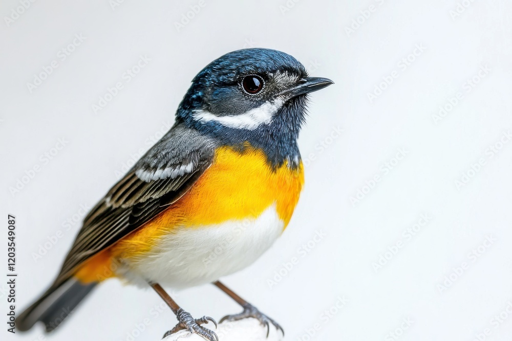 Obraz premium Vibrant little bird with striking colors.