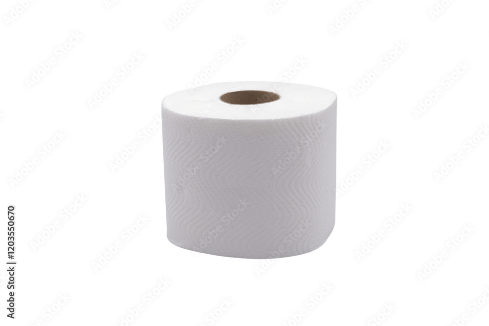 Roll of white kitchen paper tissue towel isolate. transparent background Roll of white kitchen paper tissue towel isolate. transparent background