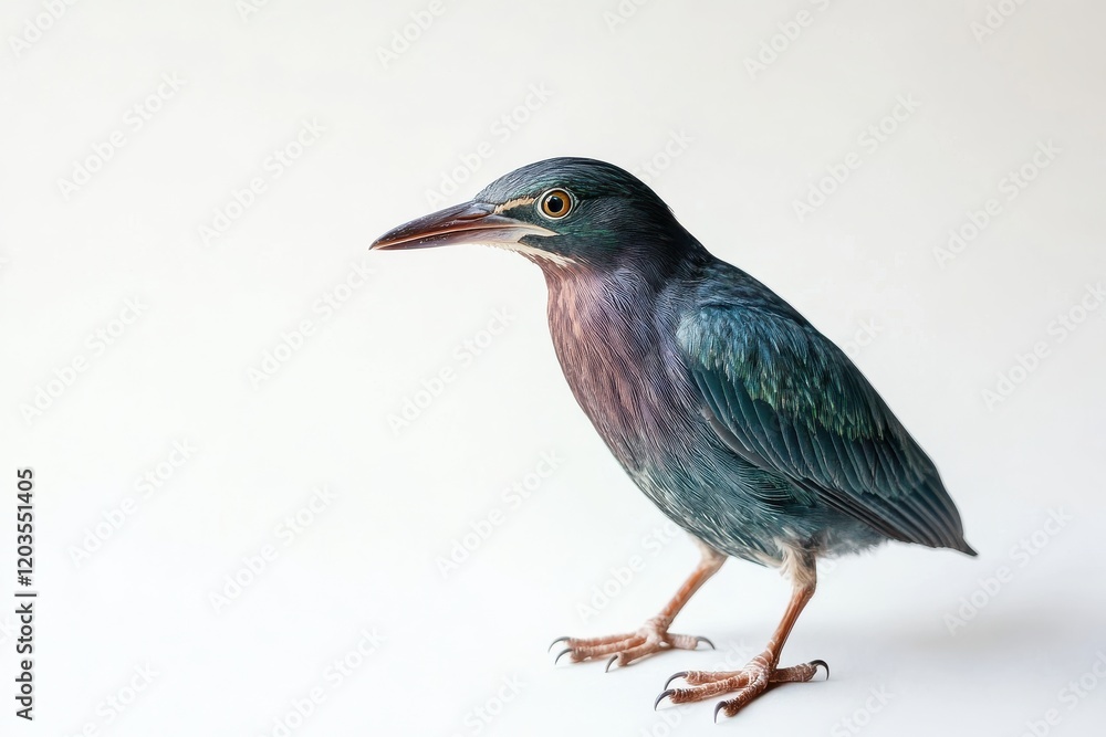 Fototapeta premium Green Heron Bird Profile