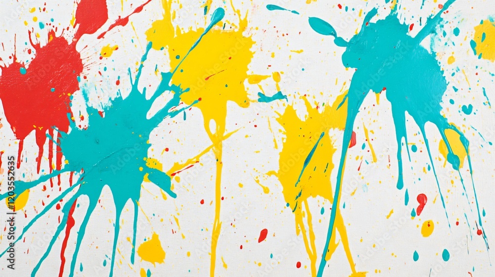 Fototapeta premium Abstract Colorful Paint Splatter Background Texture