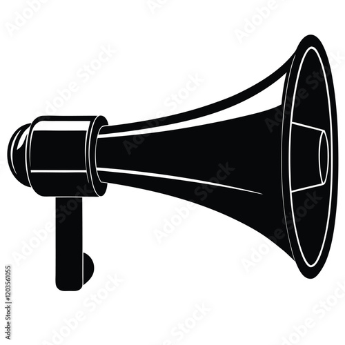 Vector Illustration of Air Horn for Dynamic Designs 