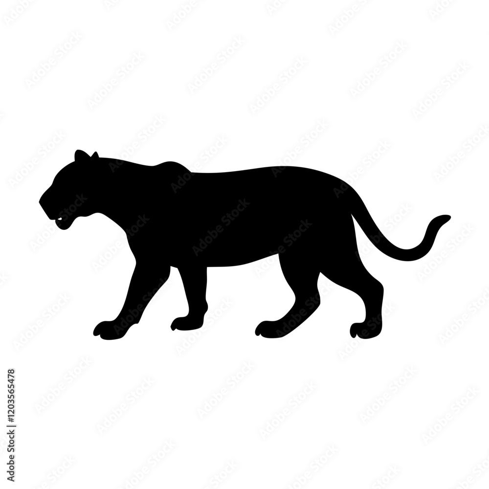 Simple Black Panther Silhouette Clipart Simple Black Panther Silhouette Clipart
