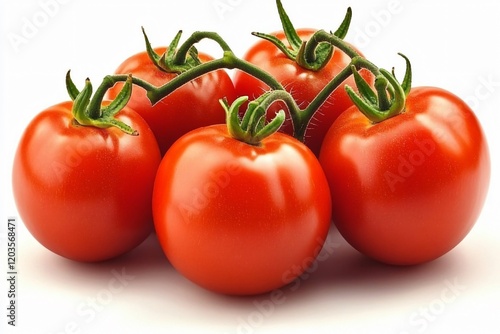 Juicy Red Tomatoes on the Vine Fresh Produce