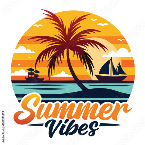 Wallpaper Mural SUMMER VIBES TSHIRT DESIGN, SUMMER SURFING TSHIRT DESIGN Torontodigital.ca