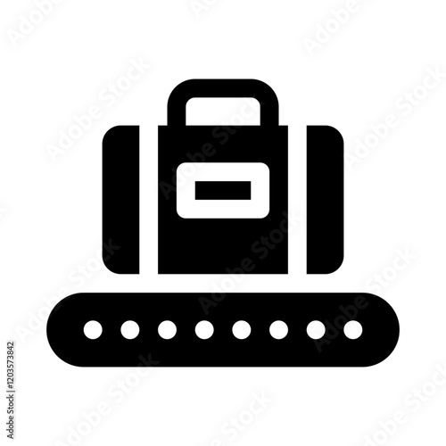 baggage claim glyph icon