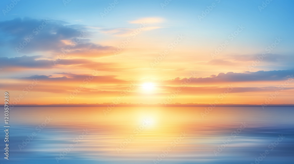 Clouds and Sunset Sky Over Horizon Clouds and Sunset Sky Over Horizon