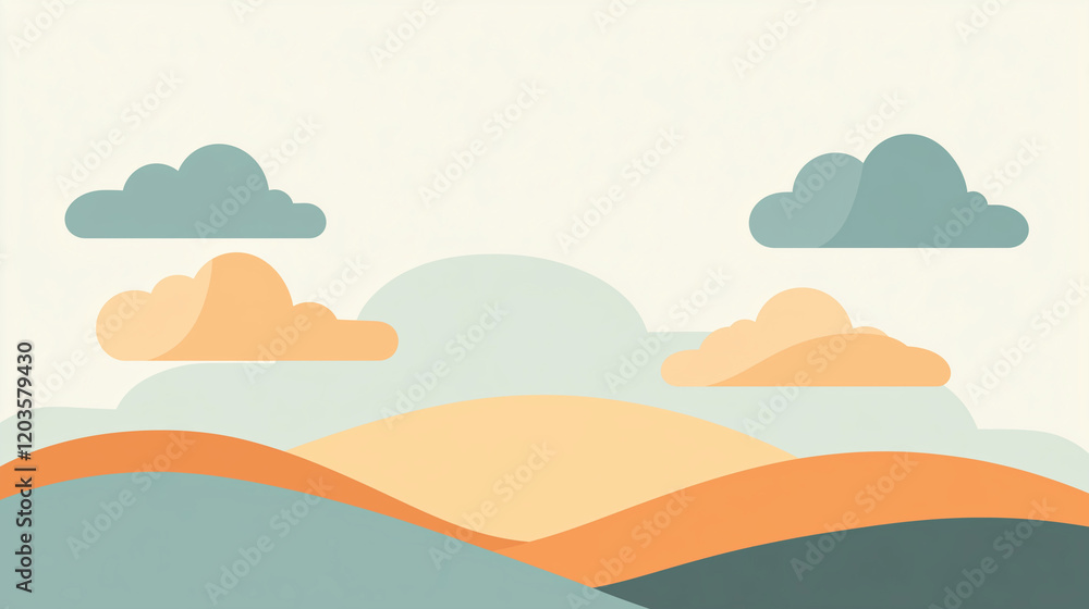 Clouds and Sunset Sky Over Horizon Clouds and Sunset Sky Over Horizon