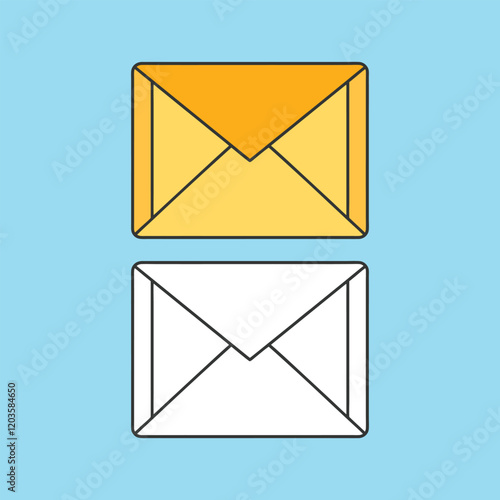 Message black symbol Send mail set. illustration art design. Email sign in vector logo icon flat style.