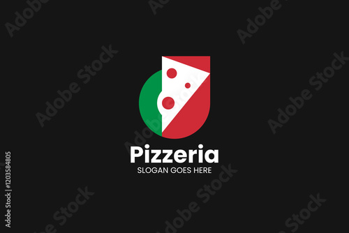 Pizzeria Logo. Vector Illustration