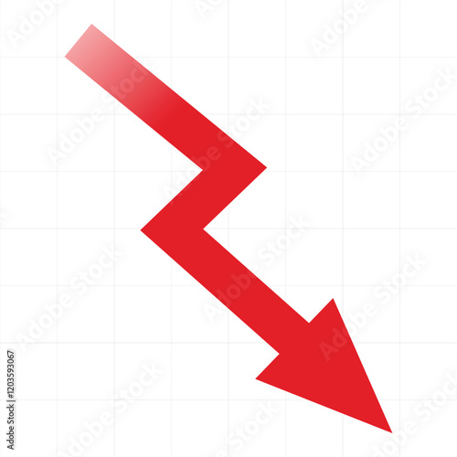 big arrow recession icon