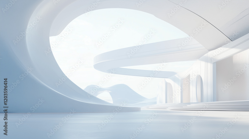 futuristic white architectural structure background futuristic white architectural structure background