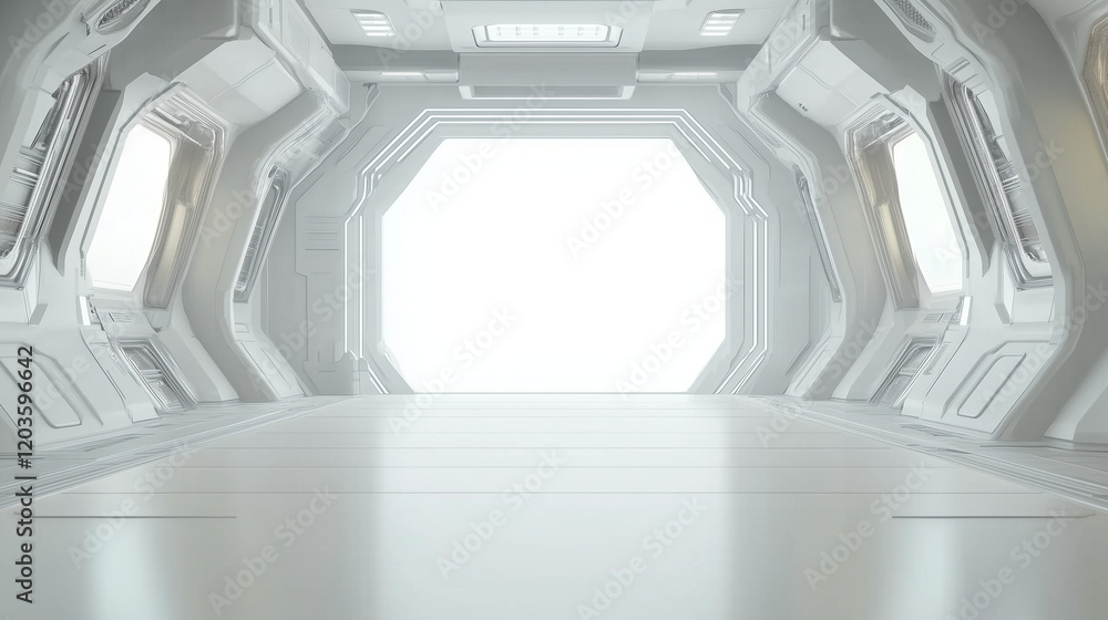 futuristic white architectural structure background futuristic white architectural structure background