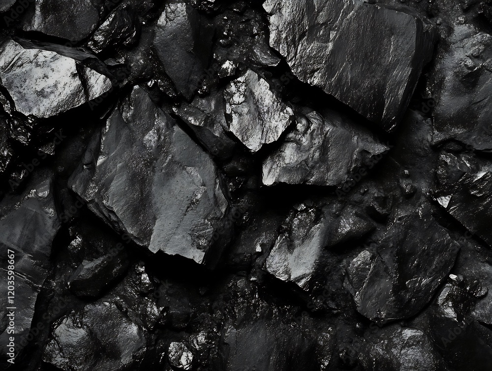 Dark Gray and Black Rough Stones Texture. AI Generated Dark Gray and Black Rough Stones Texture. AI Generated