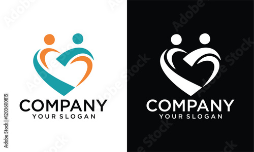 Creative Care Concept Logo Design Template