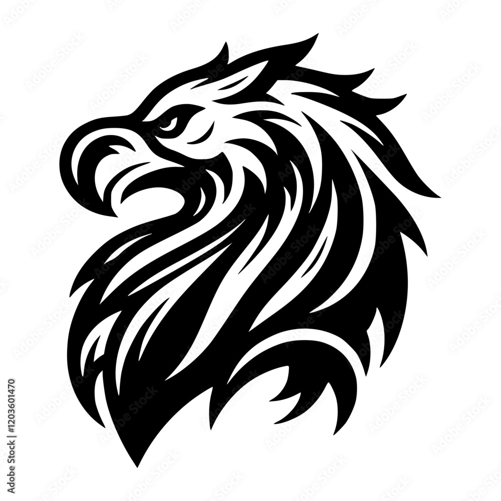 Obraz premium eagle tribal logo design