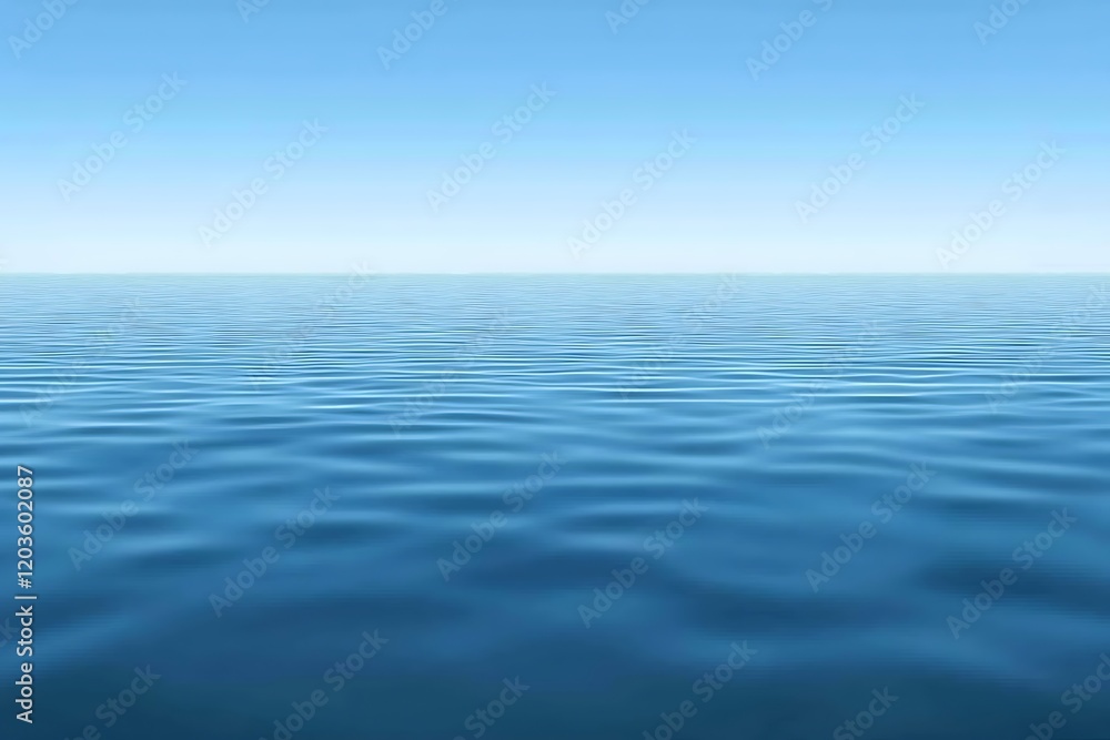Obraz premium Serene Ocean Horizon View