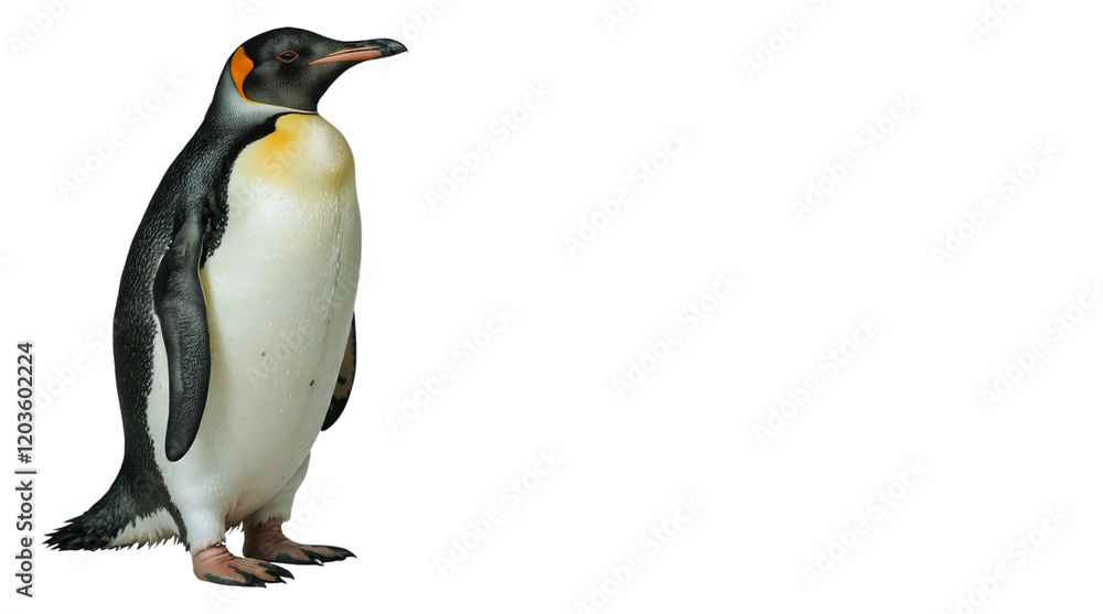 Fototapeta premium Penguin isolated on transparent background