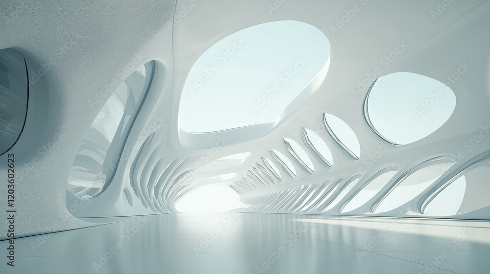 futuristic white architectural structure background futuristic white architectural structure background