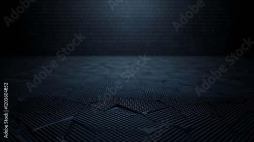 Fototapeta Naklejka Na Ścianę i Meble -  Dark textured abstract background with geometric patterns
