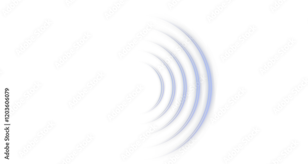 WiFi Wave Light Effect: Transparent Neon Circle Symbol for Wireless Connection - Radar or Sonar with Beep Technology WiFi Wave Light Effect: Transparent Neon Circle Symbol for Wireless Connection - Radar or Sonar with Beep Technology