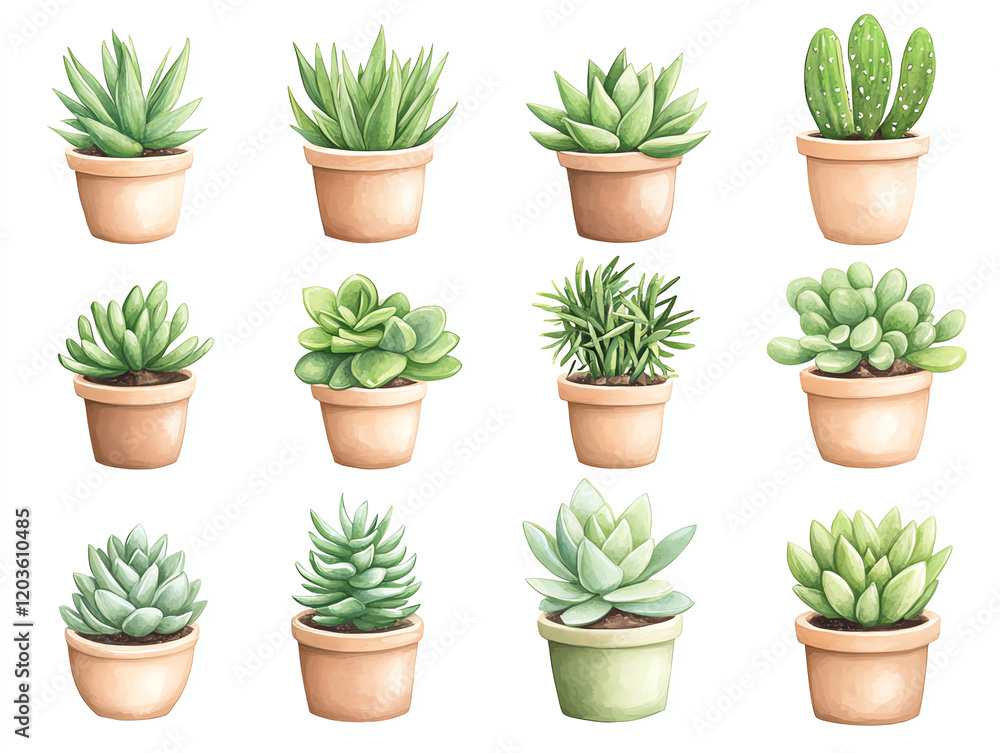 A collection of vibrant potted succulents showcasing various textures and shapes, perfect for home decor and gardening inspiration. A collection of vibrant potted succulents showcasing various textures and shapes, perfect for home decor and gardening inspiration.