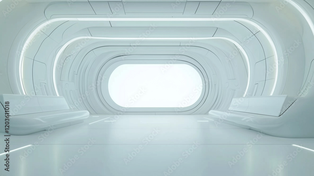 futuristic white architectural structure background futuristic white architectural structure background