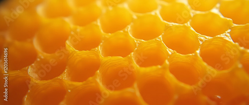 Honeycombs, macro photography, honeycombs with honey, background.