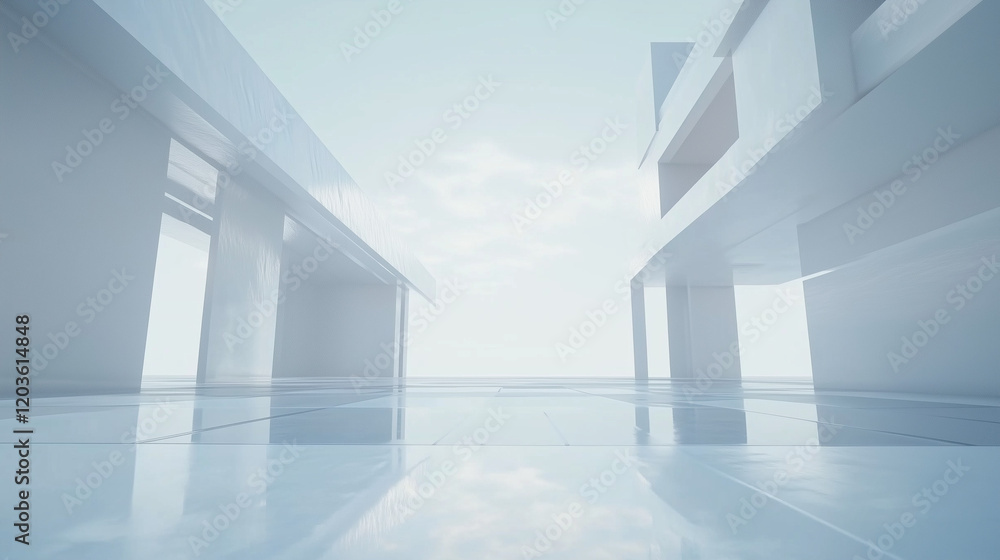 futuristic white architectural structure background futuristic white architectural structure background